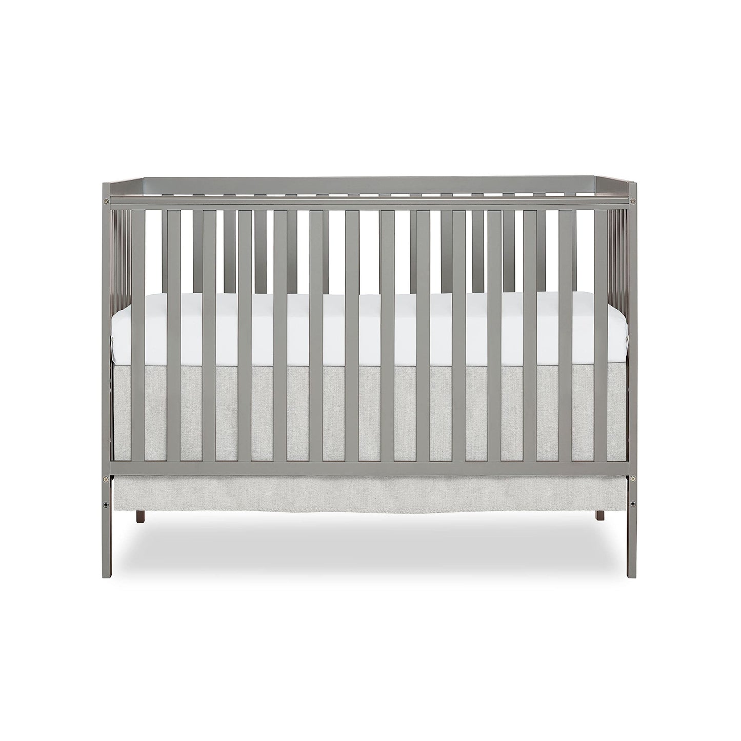Dream On Me Synergy 5-In-1 Convertible Crib In Cool Grey, JPMA & Greenguard Gold Certified, Constructed out of solid reclaimed N
