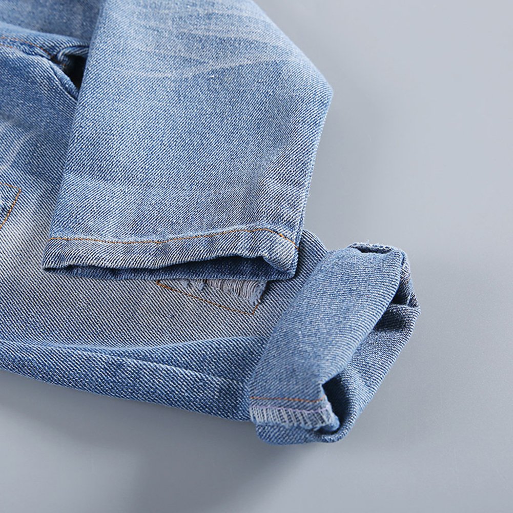 Kidscool Space Baby & Little Boys/Girls Blue & Black Denim Overalls,Blue,12-18 Months