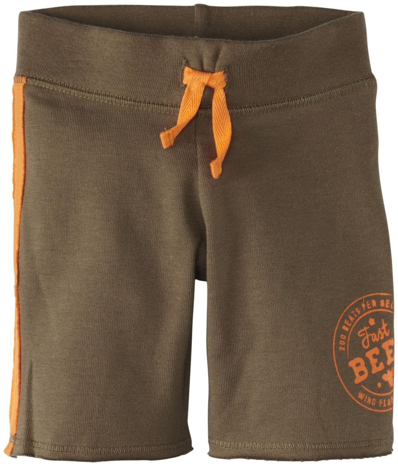 Burt'S Bees Baby Baby Boys' Racing Stripe Shorts (Baby) - Olive Sprig - 3-6 Months