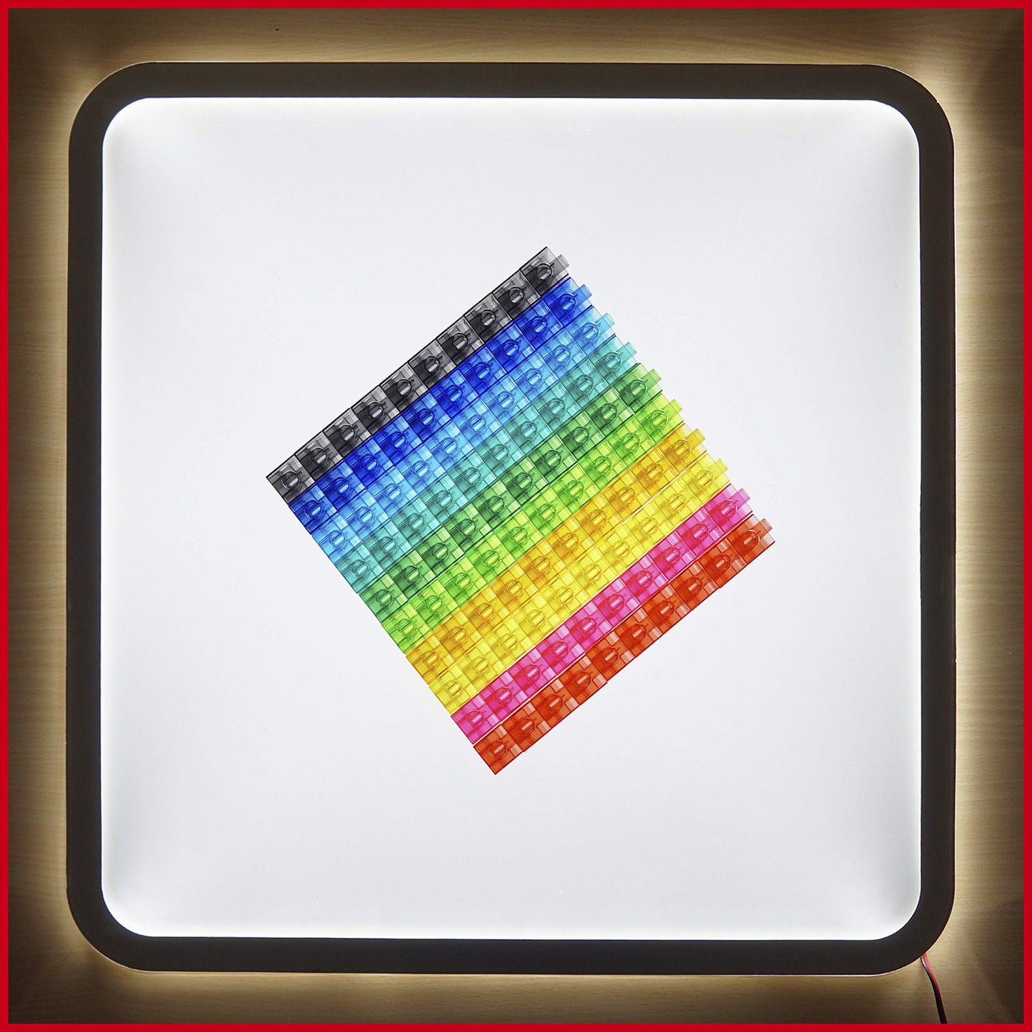 edxeducation Translucent Linking Cubes - Construction Toy for Early Math - Set of 100 - 0.8 Inch - Light Table Toy - Elementary