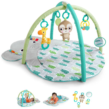 Bright Starts Hug 'N Cuddle Activity Gym & Playmat With Take-Along Toys