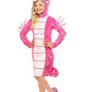 Fun Costumes Kid's Girl's Seahorse Costume, Animal Dress with Front Zipper, Sequin Accents, and Stuffed Hood and Tail Pink, Medi