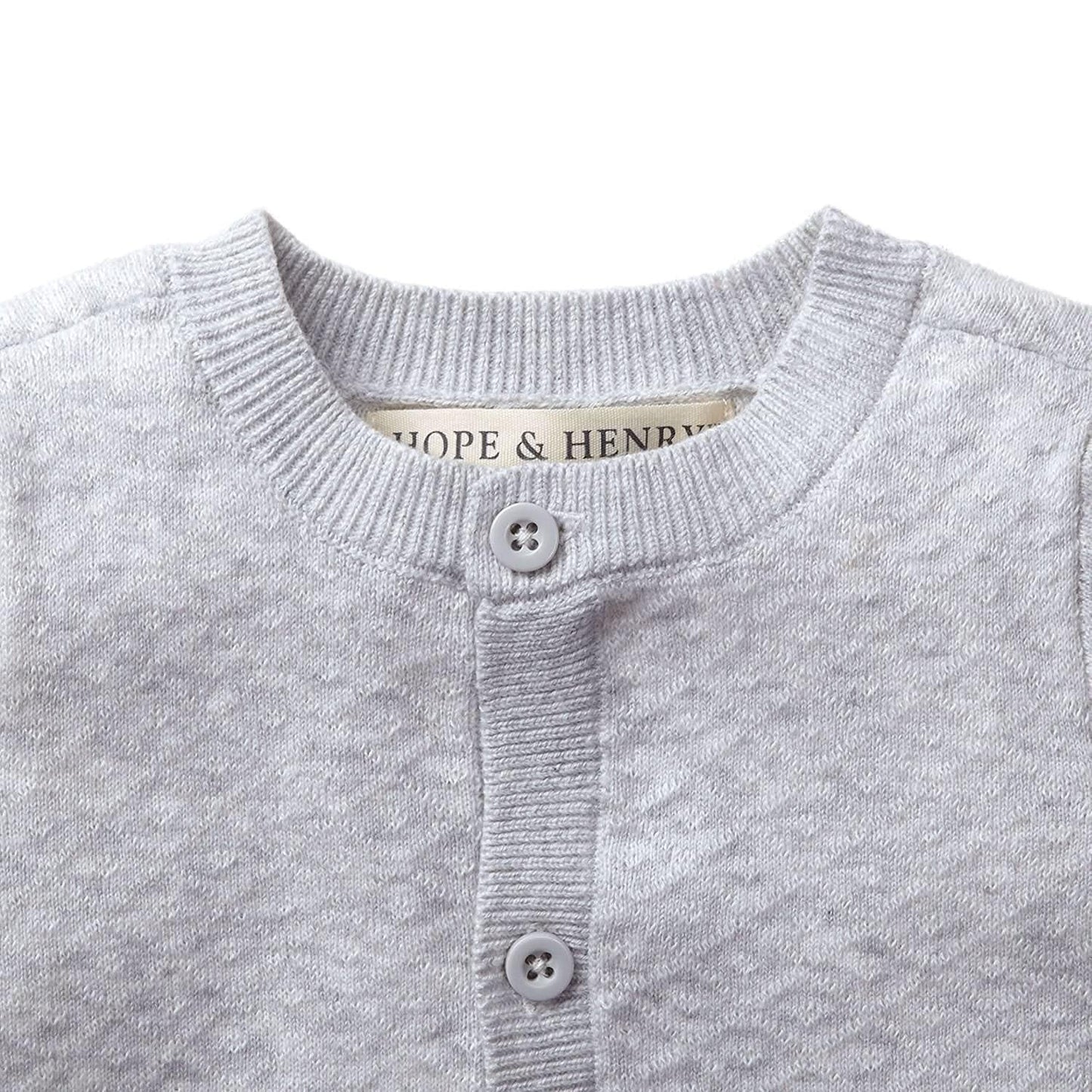 Hope & Henry Baby Jacquard Sweater Romper
