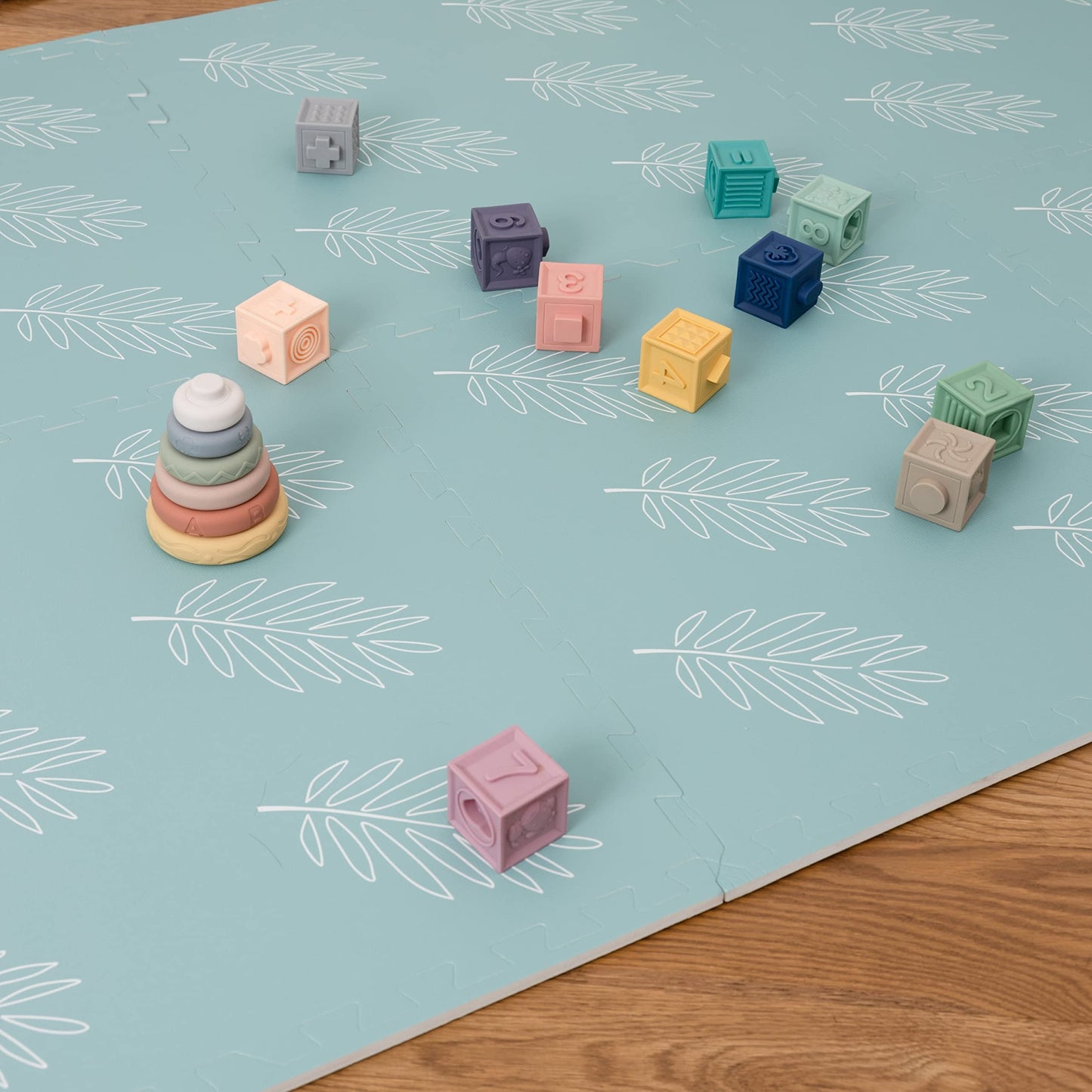 Childlike Behavior Baby Play Mat - Extra Large, Foam Play Mat with Soft Interlocking Floor Tiles 72x48 Inches - Baby Floormat fo