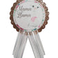 Llama Mama Mommy To Be & Papa Daddy To Be Pin Baby Shower Pin For Parents To Wear, White & Rose Gold Gold, It'S A Girl, It'S A B