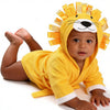 SZCQ Lion Baby Boy Bathrobe Hooded Towels Unisex Infant Bath Robe Towel for Toddle Terry Ultra Absorbent Durable Blankets S