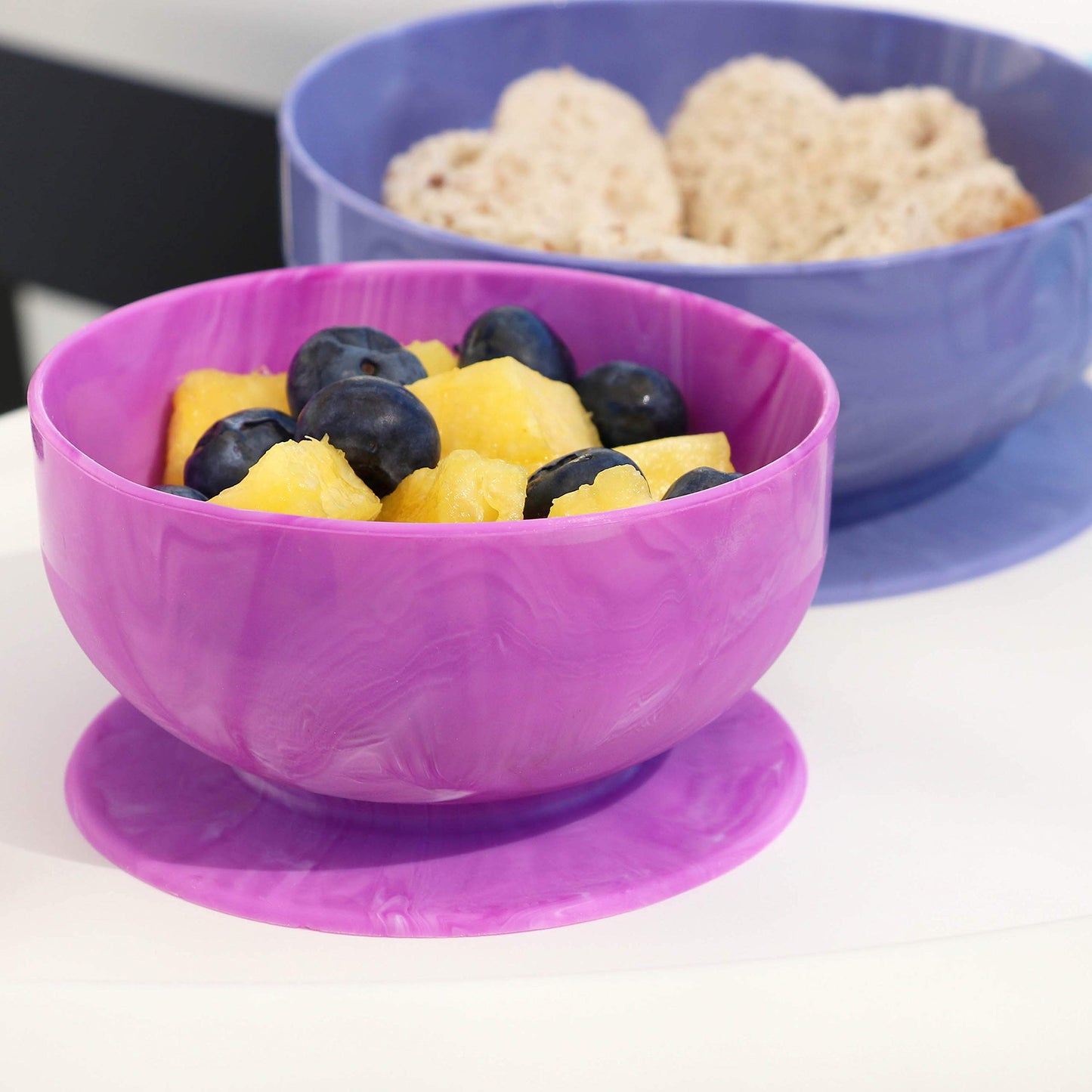 Choomee Silicone Suction Bowls | Extra Strong Suction With Firm Bowl | Ideal For Infant And Toddler Baby Led Feeding | Medium +
