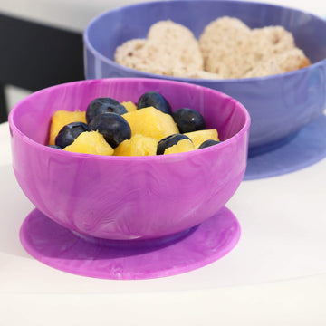 Choomee Silicone Suction Bowls | Extra Strong Suction With Firm Bowl | Ideal For Infant And Toddler Baby Led Feeding | Medium +
