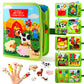 hovikoki Busy Book for Toddlers 1-3, Montessori Toys Busy Board for 1 Year Old, Educational Quiet Activity Book Boy Girl Christm