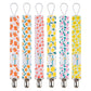 Babygoal Girl Pacifier Clips, 6 Pack Pacifier Holder For Boys And Girls Fits Most Pacifier Styles & Baby Teething Toys And Baby