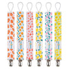 Babygoal Girl Pacifier Clips, 6 Pack Pacifier Holder For Boys And Girls Fits Most Pacifier Styles & Baby Teething Toys And Baby