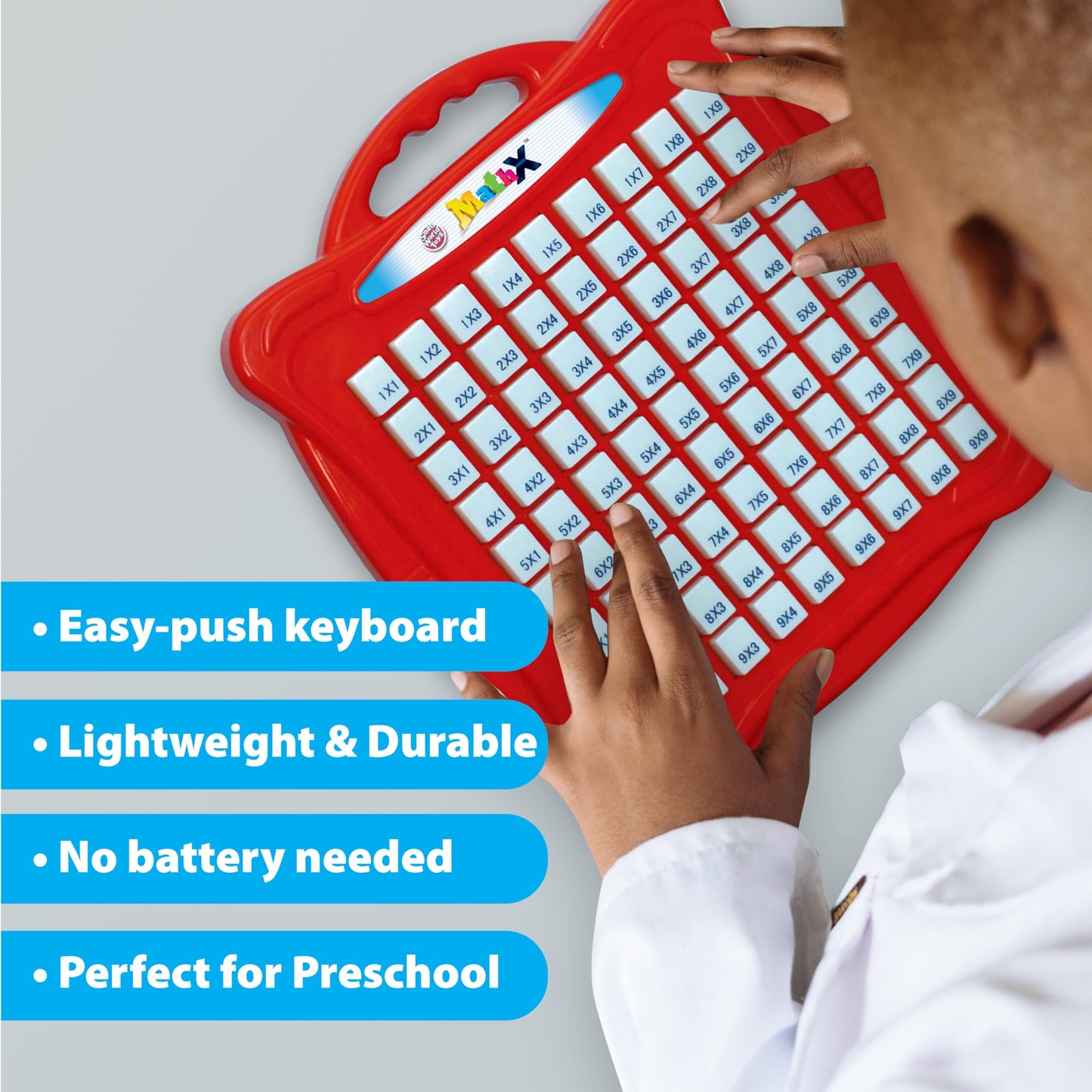 Small World Toys Multiplication Machine, Push Button Multiplication Game Board for Kids 3+, Kindergarten Math Learning & Educati
