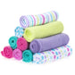 Spasilk Washcloth Wipes Set For Newborn Boys And Girls, Soft Terry Washcloth Set, Pack Of 10, Aqua Bubbles, (010-1201)