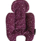 4moms RockaRoo and MamaRoo Infant Insert, Machine Washable, Soft, Plush Fabric, Reversible Design, Maroon