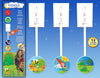 Kidswitch Lightswitch Extension For Toddlers - Laurie Berkner Edition - 3 Count - Includes 12 Themed Art Decals - Multi-Award Wi