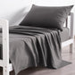 Ntbay Toddler Sheet Set - 3-Piece Microfiber Crib Sheet Set - Flat Sheet, Fitted Sheet, Pillowcase - Solid Toddler Bedding, Dark