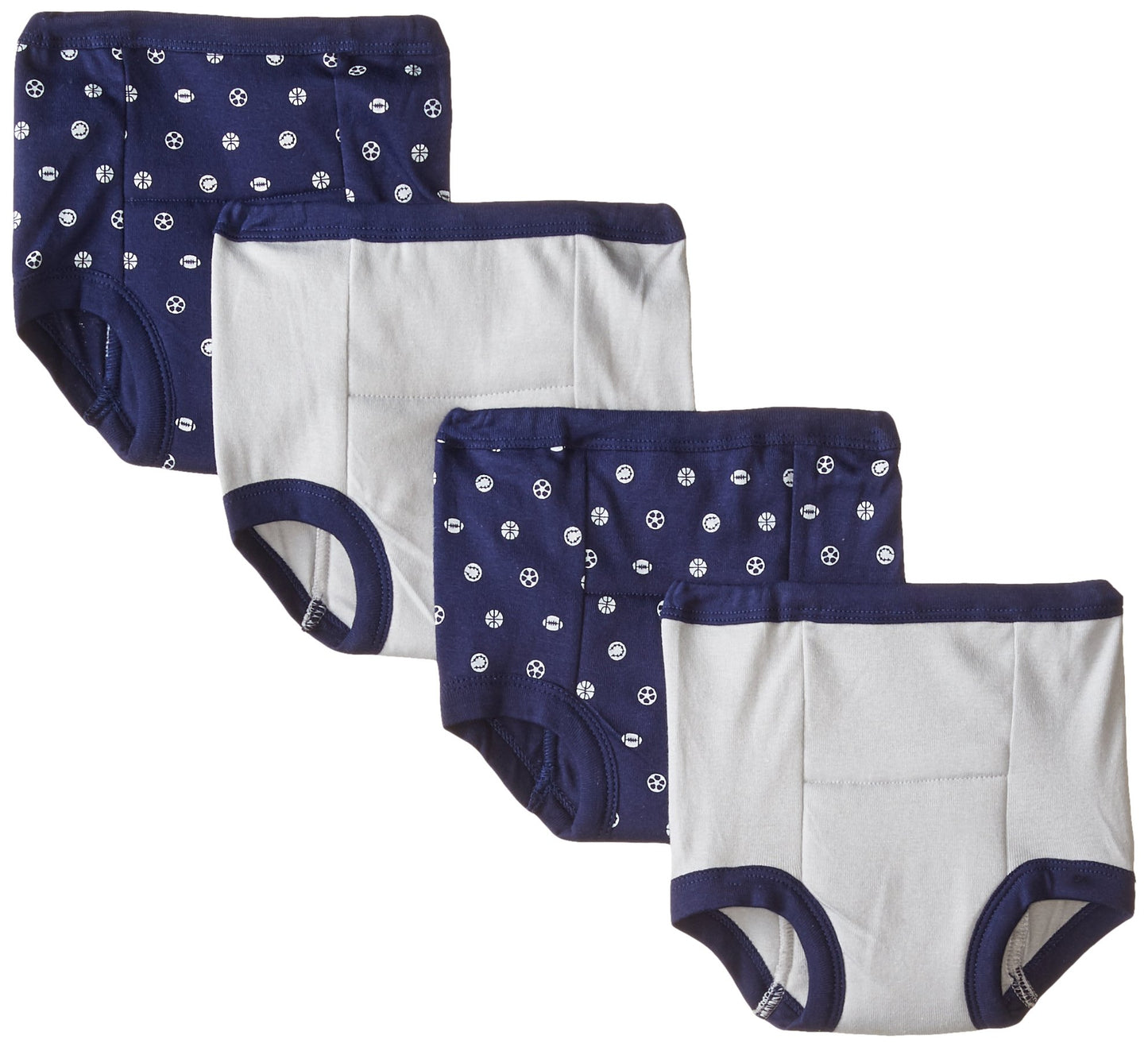 Gerber Baby Boys Infant Toddler 4 Pack Potty Training Pants Underwear sport stripe 3T