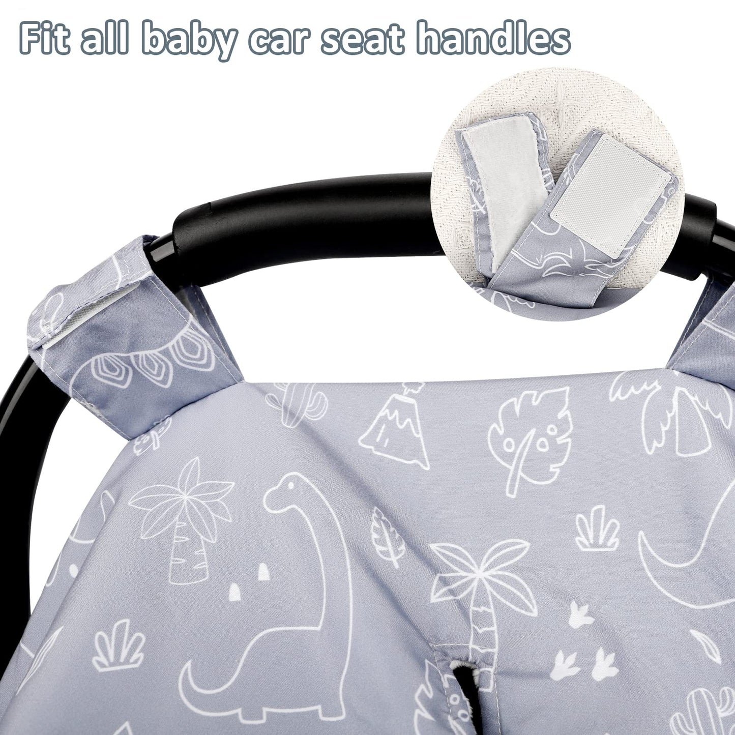 Car Seat Covers For Babies, Peekaboo Opening Infant Car Seat Canopy For Baby Boys Girls, 2 In 1 Mom Nursing Breastfeeding Covers