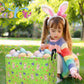 Boohit Large Football Easter Baskets For Kids Personalized Baby Easter Basket Blueteen Boy Spring Decor (Rugby Bunny)