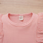 Rosebea Toddler Baby Girl Skirt Set Outfits Knitted Sweather Mini Skirt 2Pcs Spring Fall Winter Clothes(Gset01,Pink,130)