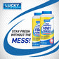 Lucky Super Soft Cornstarch Foot Powder, Talc-Free, Moisture Absorbing Odor Fighting Formula, Natural Protection Against Chafing