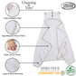 Channing & Yates Premium Boutique Organic Baby Bath Towel And Washcloth Set - Vicose Bamboo Baby Hooded Towel - Soft Baby Towels