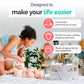 Felt Diaper Caddy - Extra Large Storage For Baby And Toddler Items - Diaper Caddy Basket - Portable Organizer Easily Holds Diape