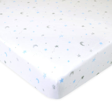 American Baby Company Printed 100% Natural Cotton Jersey Knit Fitted Pack N Play Playard Sheet, Soft Breathable, for Boys and Gi