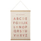 Bon Et Beau 1624 Inch Embroidered Alphabet Poster Framed With Wood Hanger - Dusty Pink Wall Decor For Girls Nursery, Bedroom, Pl