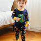 Vaenait Baby Kids Boys Girls Long Sleeve Cotton Sleepwear Pajamas 2Pcs Set Buddy Dino 4-5T/L
