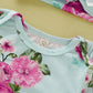 Infant Newborn Baby Girls Floral Sleep Gown Headband Sleepwear Romper Sleeping Bags Outfits (Green, 0-3 Months)