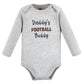 Hudson Baby Baby Girls Long-Sleeve Bodysuits Hudson Unisex Cotton Long Sleeve Bodysuits Football Buddy 0 3 Months, Football Budd