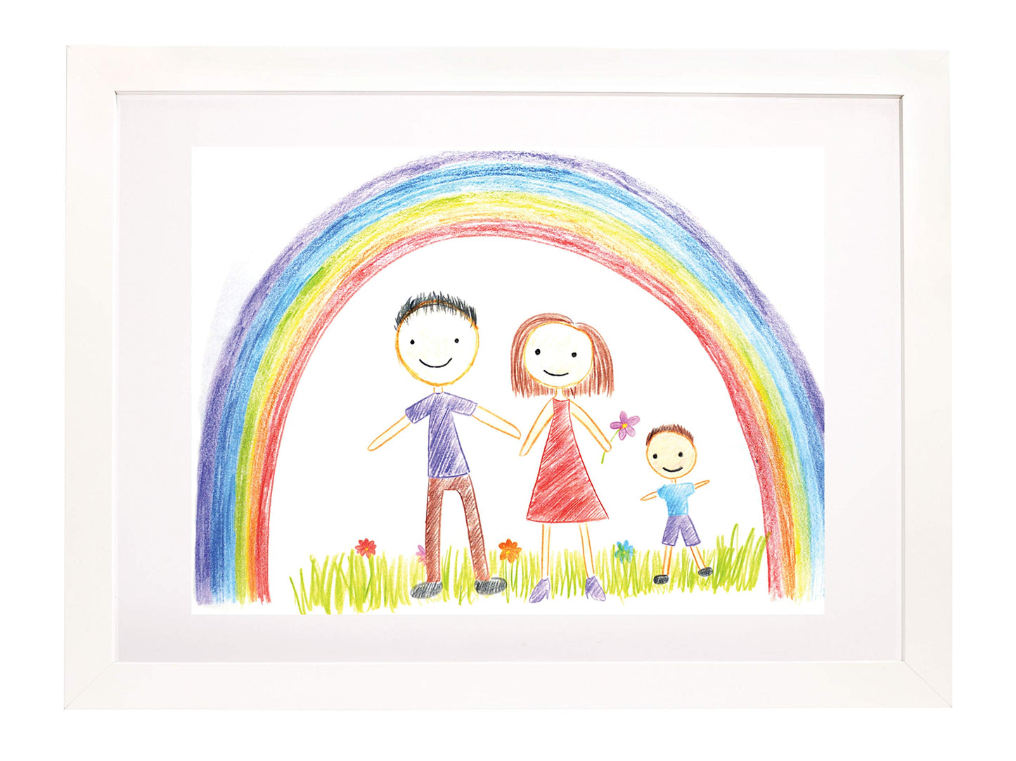 Kate & Milo Children'S Artwork Frame, Holds Kids Crafts Up To 11' X 14', Proud Parent, White