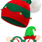 Hikkcos Christmas Elf Knitted Hat For Baby Christmas Elf Hat For Kids Elf Beanie Xmas Winter Warm Santa Hat Fit 1 To 6 Years Old