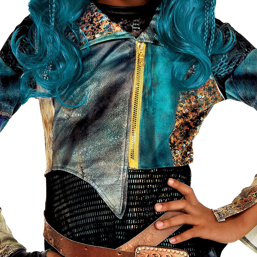 Party City Descendants 3 Uma Halloween Costume For Girls, Medium, Includes Jacket, Leggings, Fingerless Glove