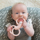 Dr. Browns Flexees Pink Sloth, Soft 100% Silicone Baby Teether, BPA Free, 3m+