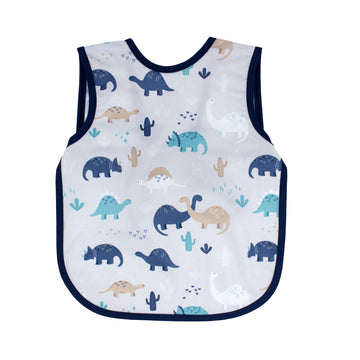 Bapronbaby Desert Dinos Bapron - No Neck Tie Safer Bib For Baby & Toddler - Soft Waterproof Stain Resistant - Machine Washable -