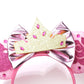 Foeran Mouse Ears Headbands Shiny Bows Mouse Ears Glitter Party Princess Decoration Cosplay Costume For Girls Women (Frozen Pink