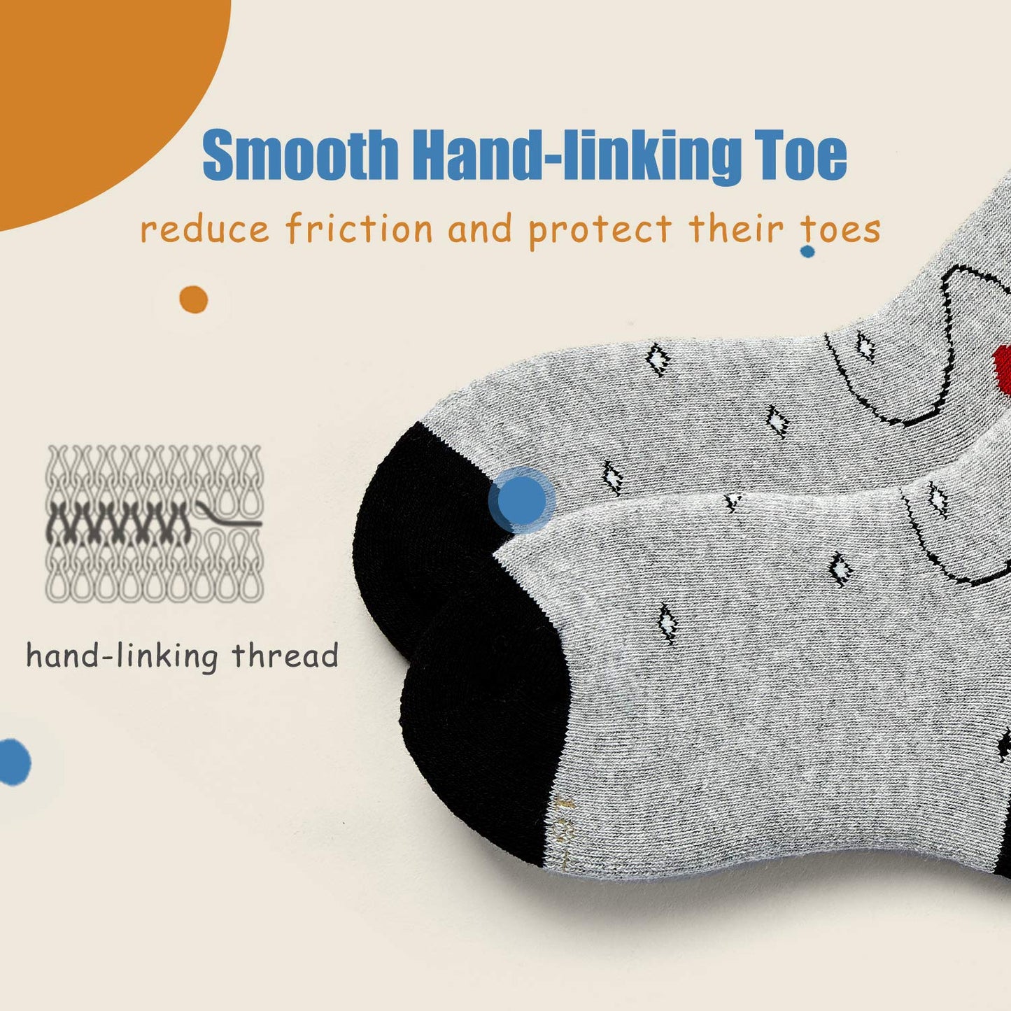 Howjojo Big Boys Winter Warm Socks Kids Cotton Crew Socks Cartoon Space Socks 6 Pack 10-12 Years