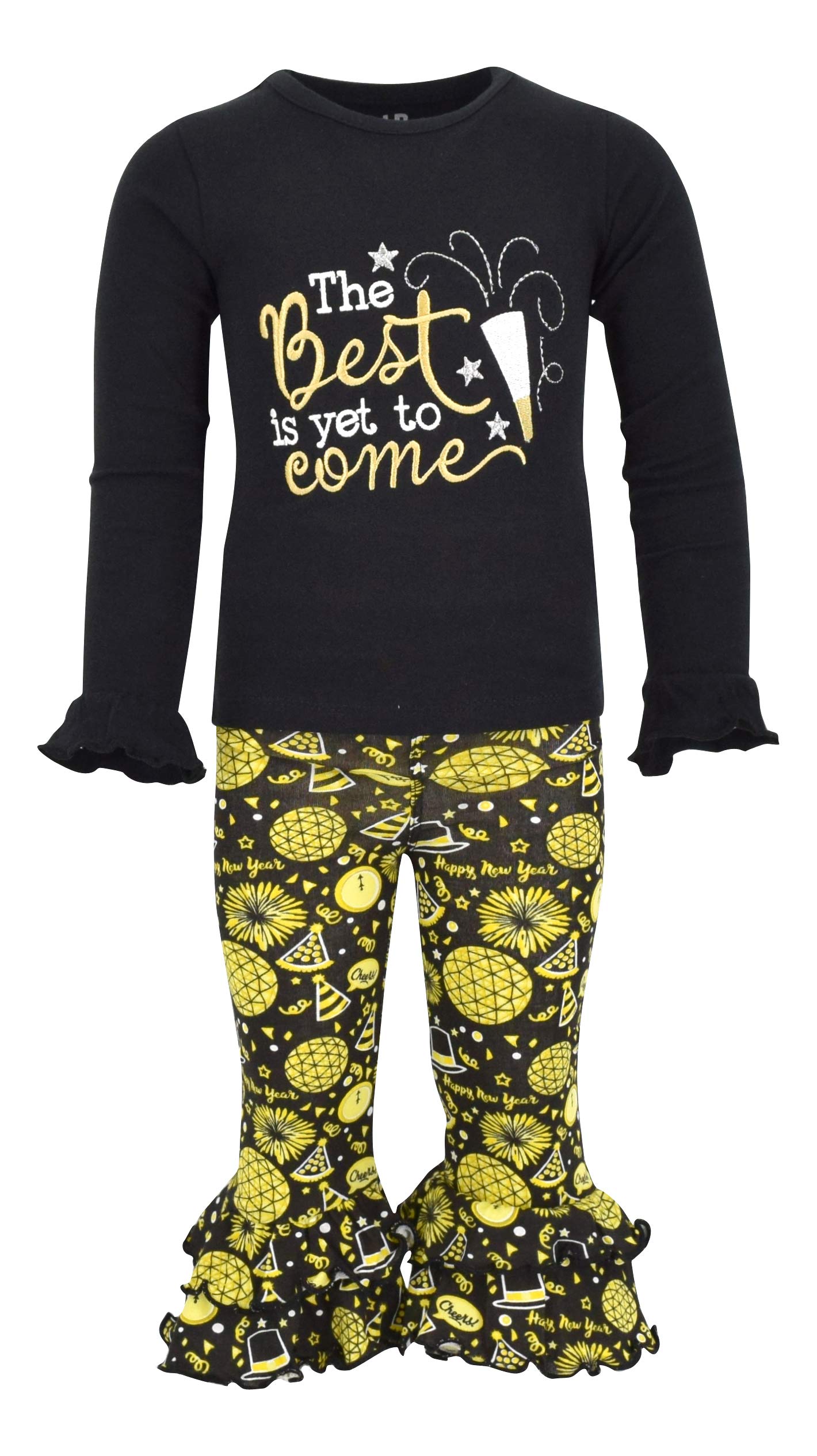 Unique Baby Girls 2 Piece Best Is Yet To Come New Years 2019 Outfit Set (18M)