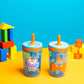 Zak Designs Blippi Kelso Toddler Cups For Travel or At Home, 15oz 2-Pack Durable Plastic Sippy Cups With Leak-Proof Design is Pe