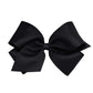 Wee Ones Baby Girls' King Grosgrain Hair Bow On A Weestay Clip W/Plain Wrap - Black,One Size
