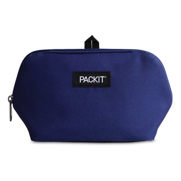 Packit Freezable Snack Bag, True Blue, Built With Ecofreeze Technology, Foldable, Reusable, Zip Closure, Designed For Keeping Sn