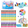 Odoorgames 100 Pcs Translucent Bear Counters, Counting Animal Matching Games Color Sorting Toys, Translucent Toys for Light Tabl