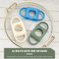 5 Pack Baby Bottle Holders, Universal Fit With Easy Grip Silicone Handles - Bpa-Free, 5 Colors