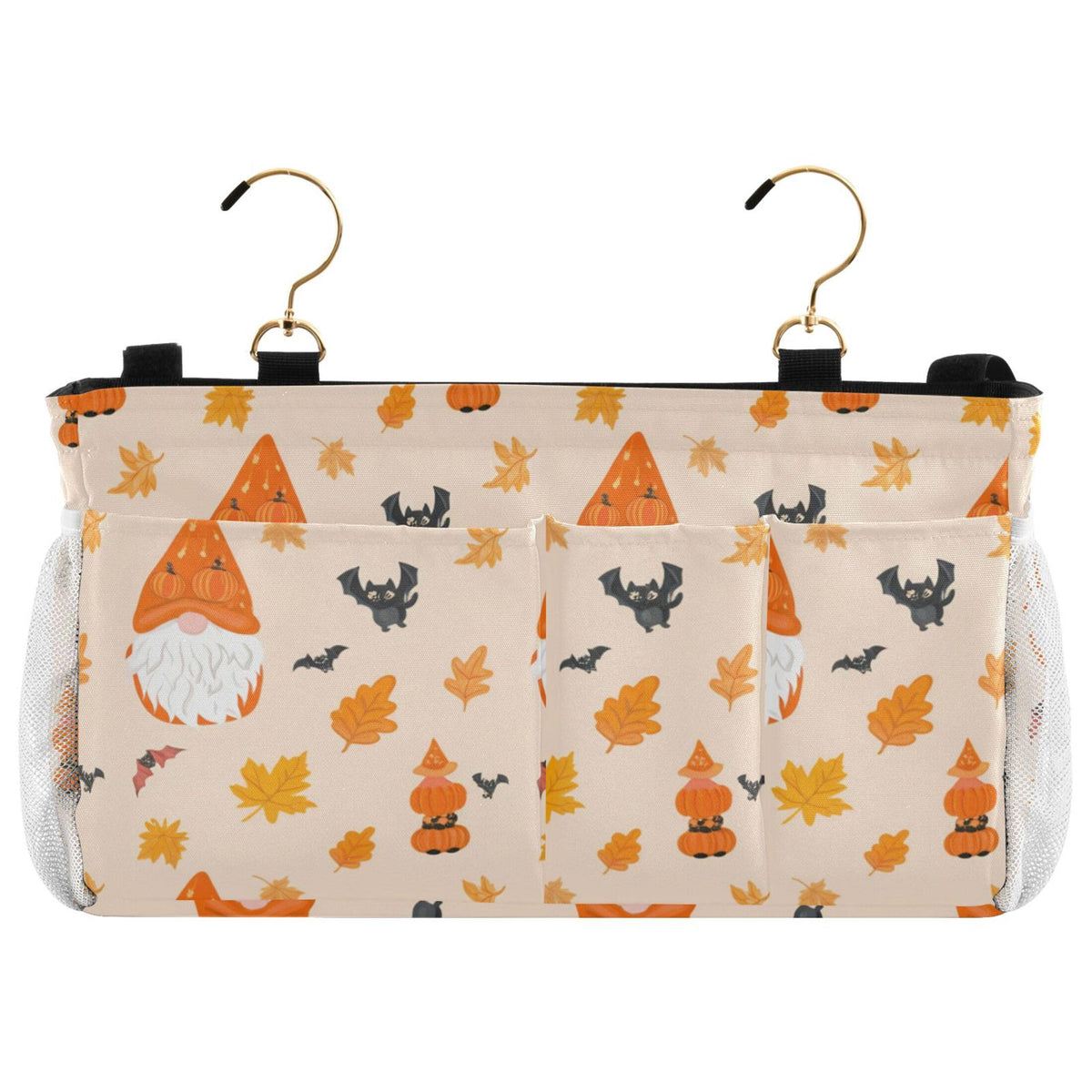 Burbuja Gnomes in Halloween Costumes Bedside Caddy Hanging Storage Organizer with 2 Straps and Hooks for Home College Dorm Bunk 