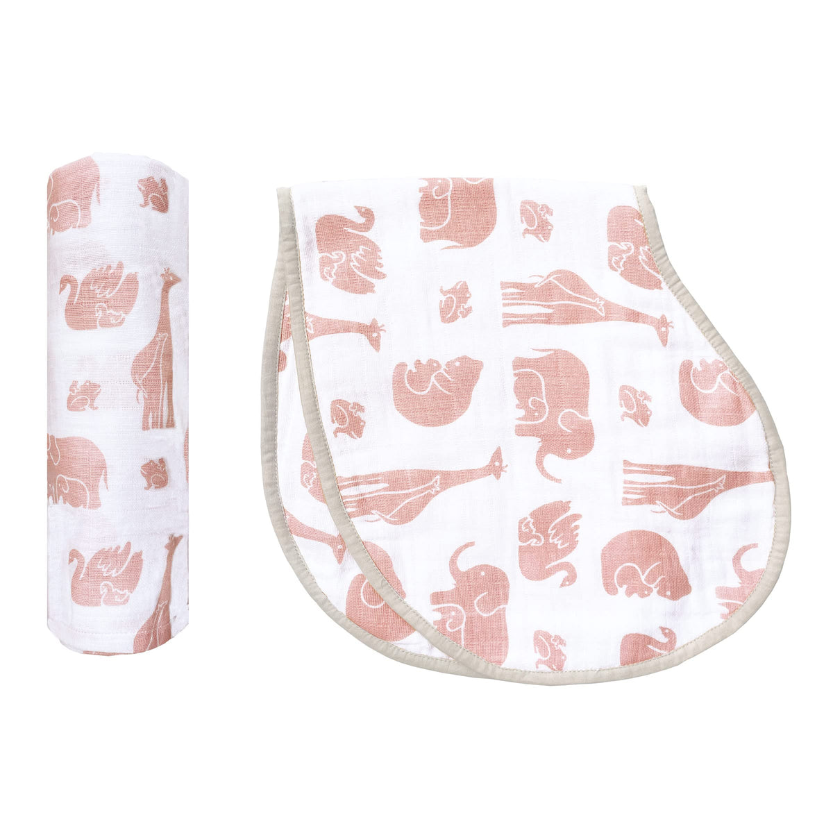 Masilo Swaddle & Burp Cloth Bib  Always Be My Baby, Pack of 1, Beige