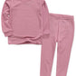 Vaenait Baby Kids Long Sleeve Modal Sleepwear Pajamas 2Pcs Set Modal Purplepink L
