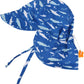 Simplikids Toddler Sun Hat Upf 50+ Uv Ray Sun Protection Hat Baby Sun Hats W/Neck Flap Infant Sun Hat For Baby Beach Hat,Shark,0
