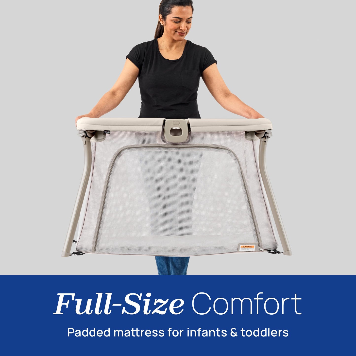 Chicco Alfa Lite Lightweight Travel Playard, Portable Playpen For Babies And Toddlers, Snap-Open/Compact Fold Design, 13 Lbs., B